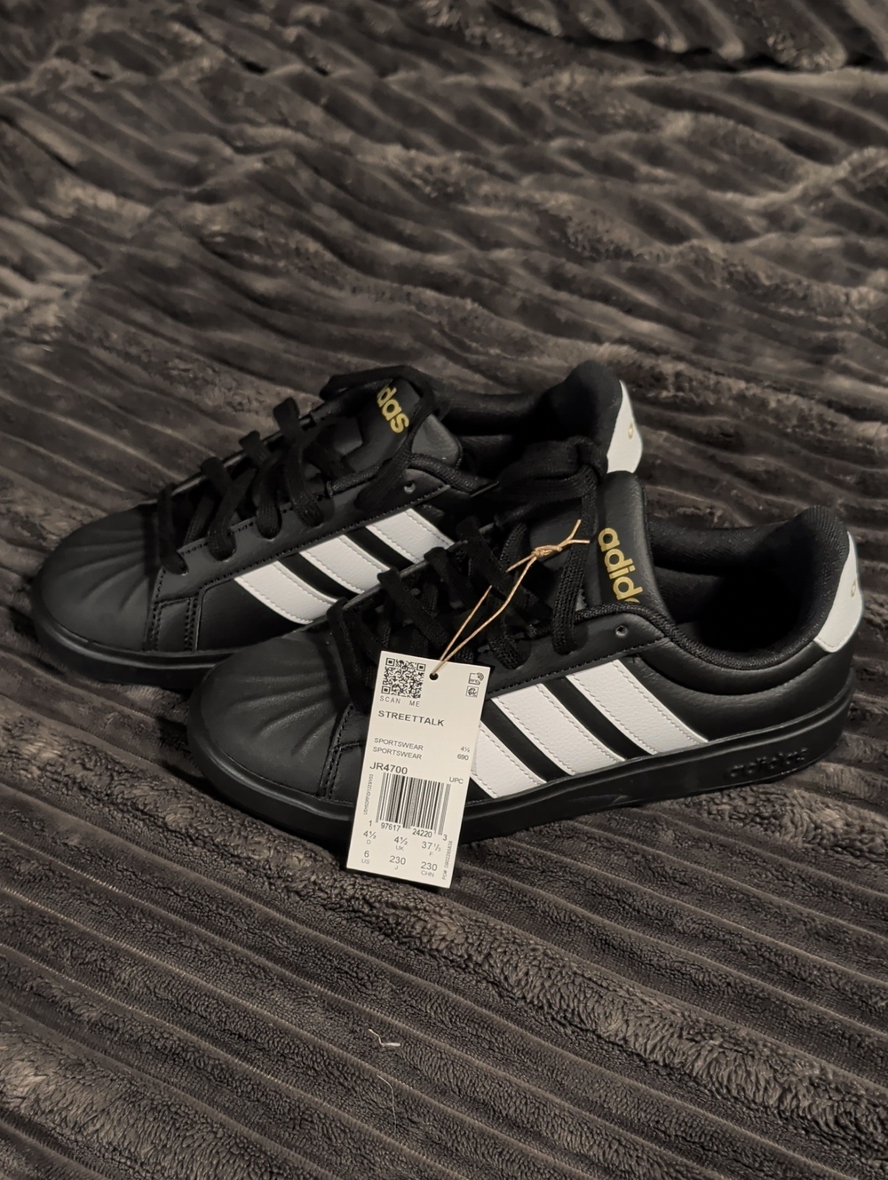 adidas Black and White Streettalk Sneakers